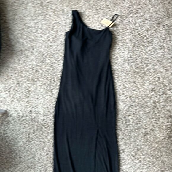 NWT Poplish long black dress with built in shapewear. Size S - Picture 1 of 6